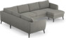 County - Hörnsoffa, 2+3-sits med schäslong höger - Grå