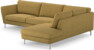 Madison Lux - 3-sits soffa med divan höger - Gul