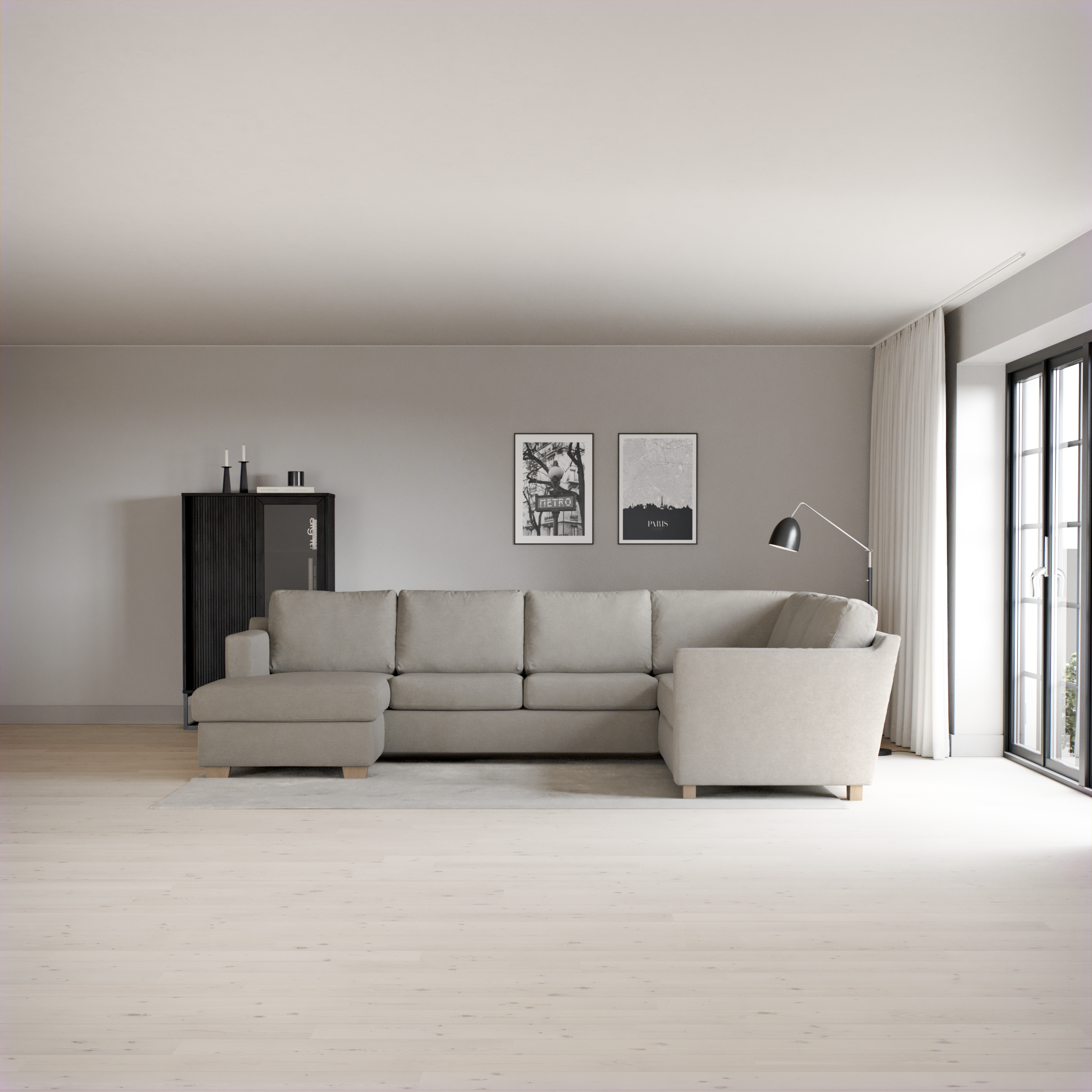 Friday - Hörnsoffa, 3+2-sits med schäslong vänster - inspiration