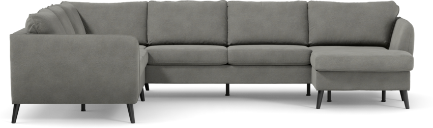 County - Hörnsoffa, 2+3-sits med schäslong höger - Grå