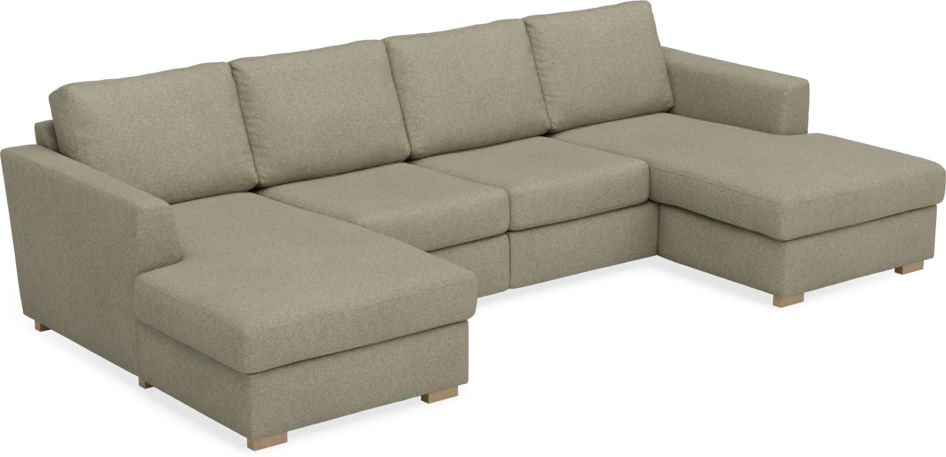 Friday - 2-sits soffa med två schäslonger - Beige