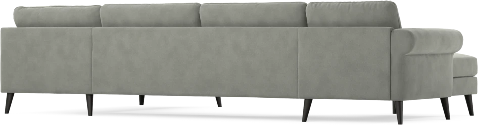 Bridge - 3-sits soffa med schäslong vänster och divan höger - Grå