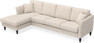Eden - 3-sits soffa med schäslong - Beige