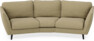 Madison - 3-sits soffa svängd, 70 cm - Gul