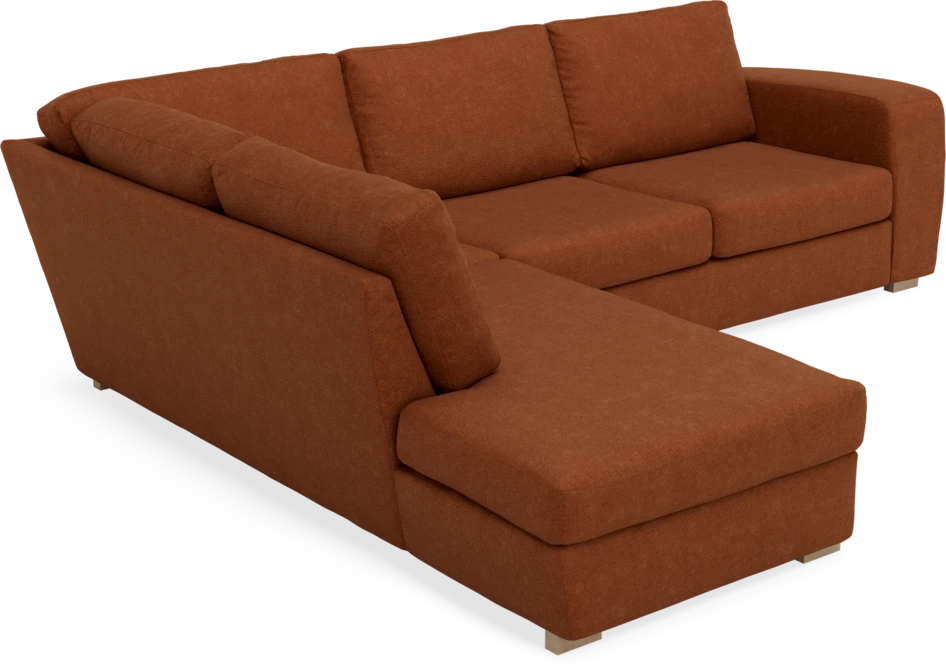 Friday - 2,5-sits soffa med divan vänster - Orange