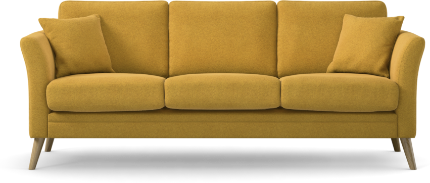 Eden - 3-sits soffa - Gul