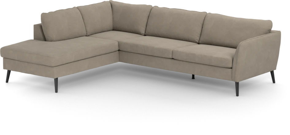 County - 2,5-sits soffa med divan vänster - Beige