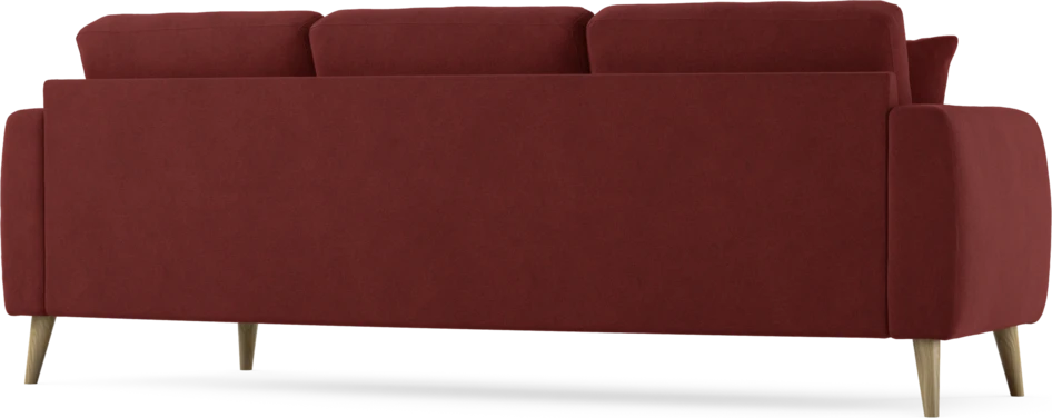 Eden - 3-sits soffa svängd - Röd