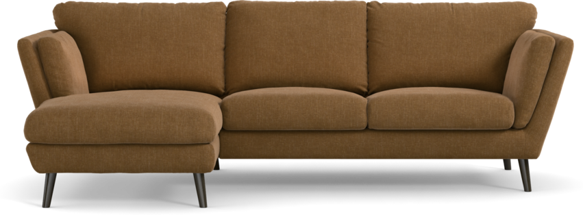 Madison Lux - 2-sits soffa med schäslong vänster - Brun