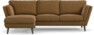 Madison Lux - 2-sits soffa med schäslong vänster - Brun