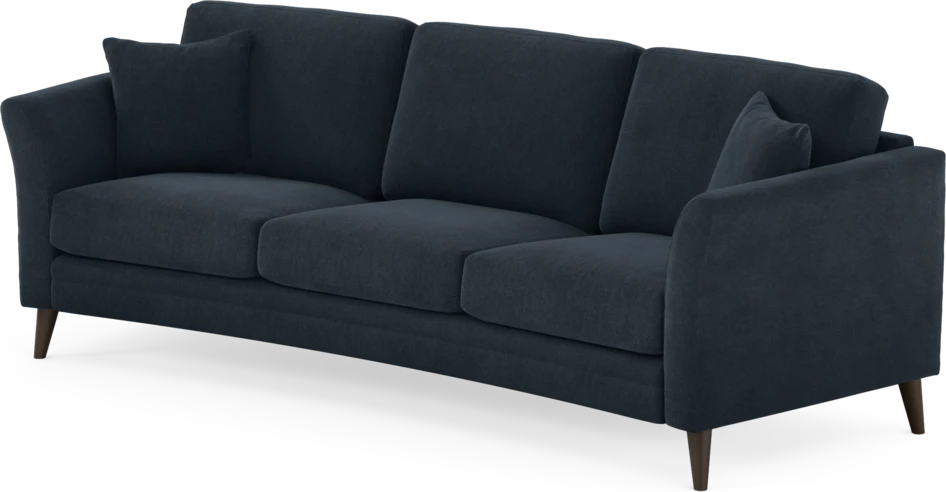 Eden - 3-sits soffa svängd - Blå
