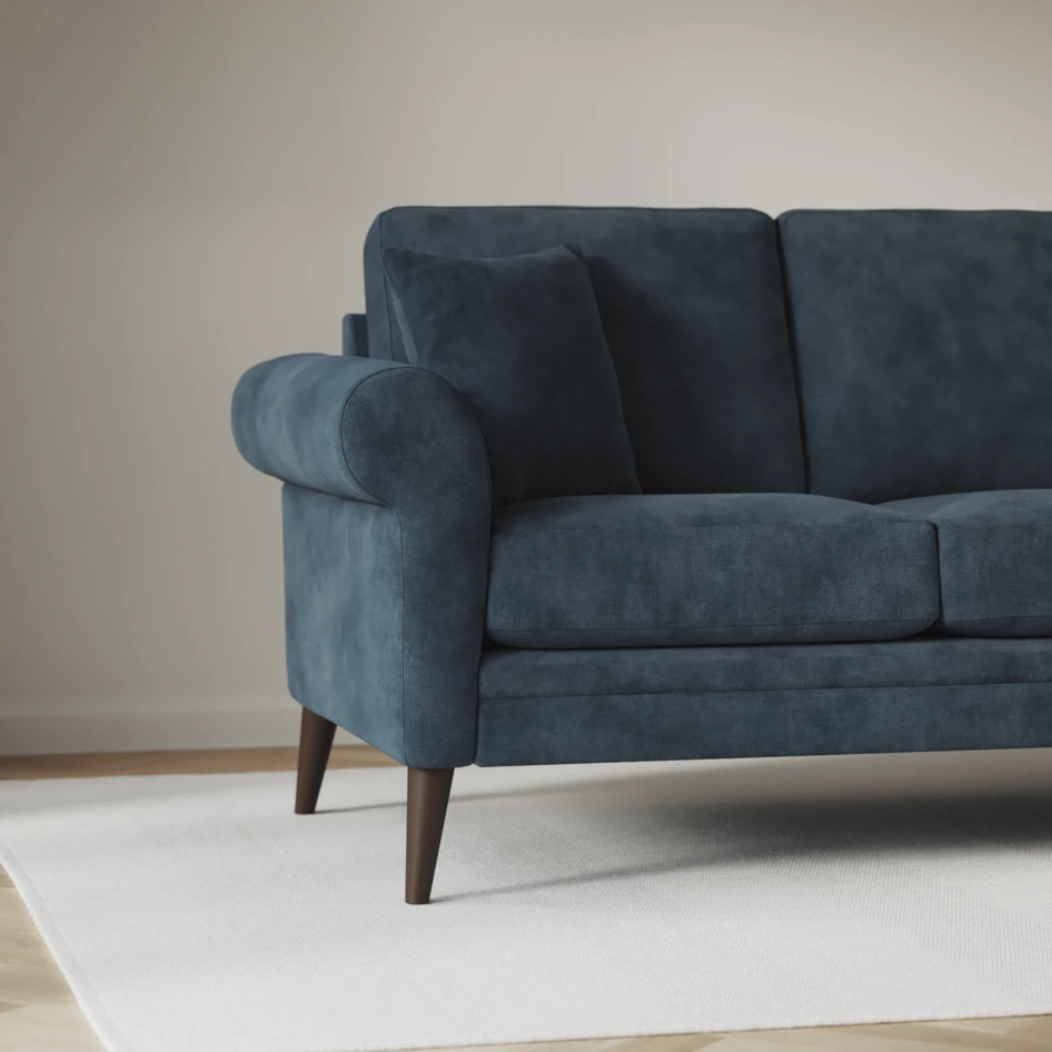 Eden - 2,5-sits soffa svängd - Blå