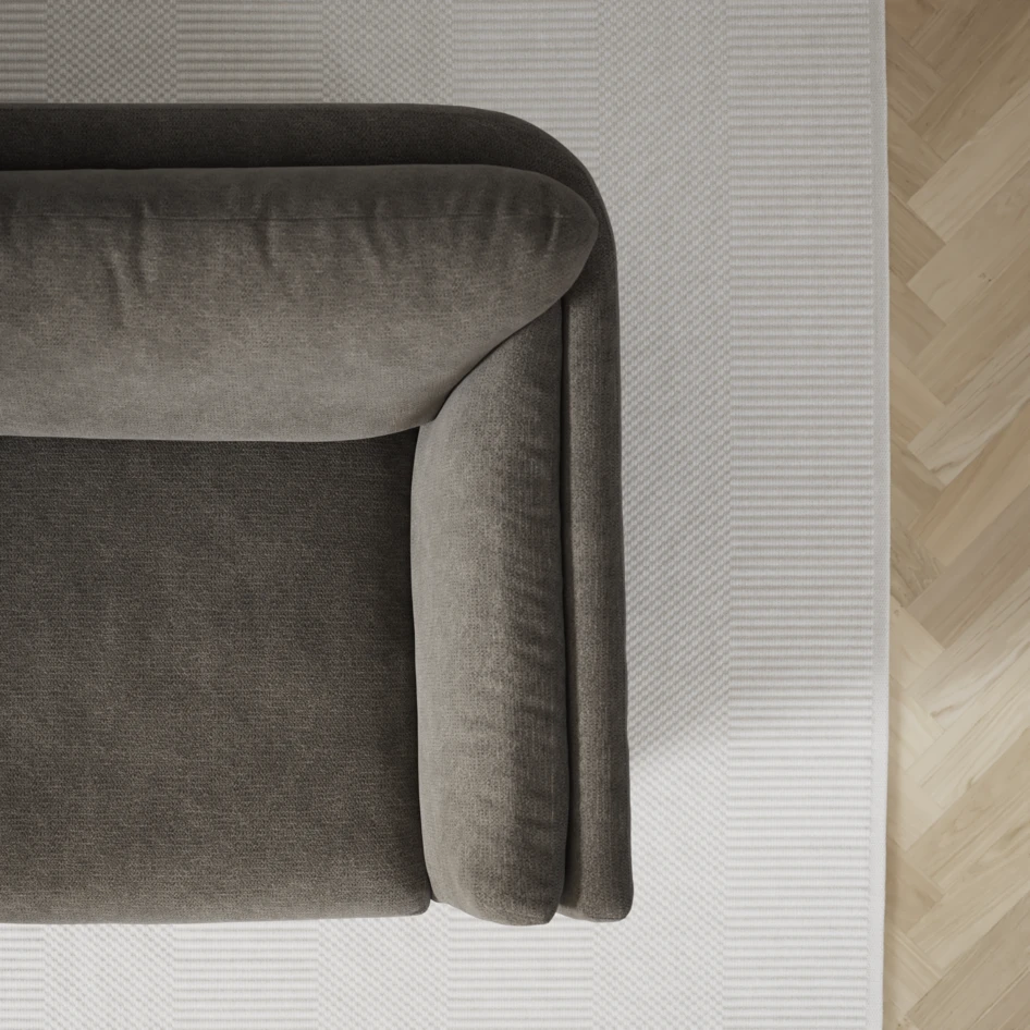 Madison Lux - 2-sits soffa med divan vänster och schäslong höger - Grå