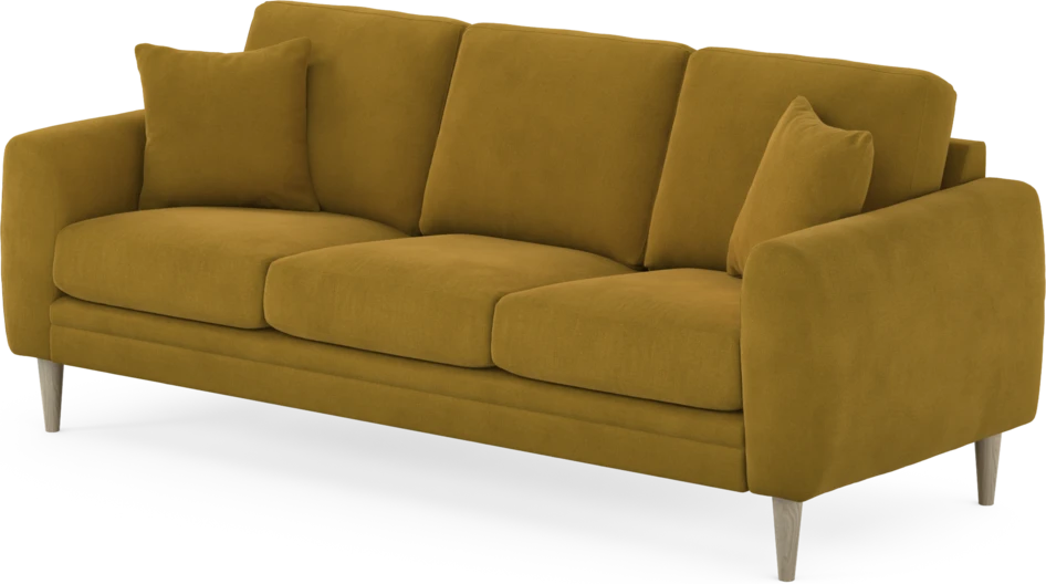 Eden - 3-sits soffa - Gul