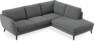 Madison - 2-sits soffa med divan höger - Grå