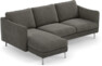Madison Lux - 2-sits soffa med schäslong vänster - Grå