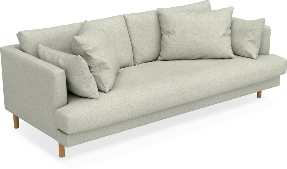 Harper - 3-sits soffa, hel dyna - Beige
