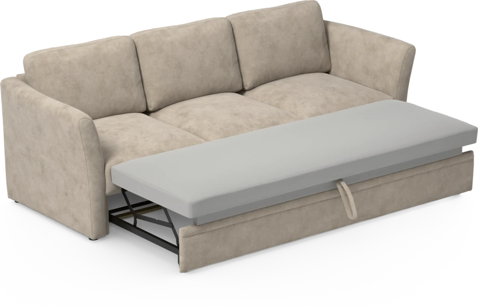 Öland - Bäddsoffa 3-sits, längsbäddad - Beige