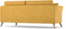 Eden - 2,5-sits soffa svängd - Gul