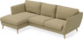 Madison Lux - 2-sits soffa med schäslong vänster - Gul