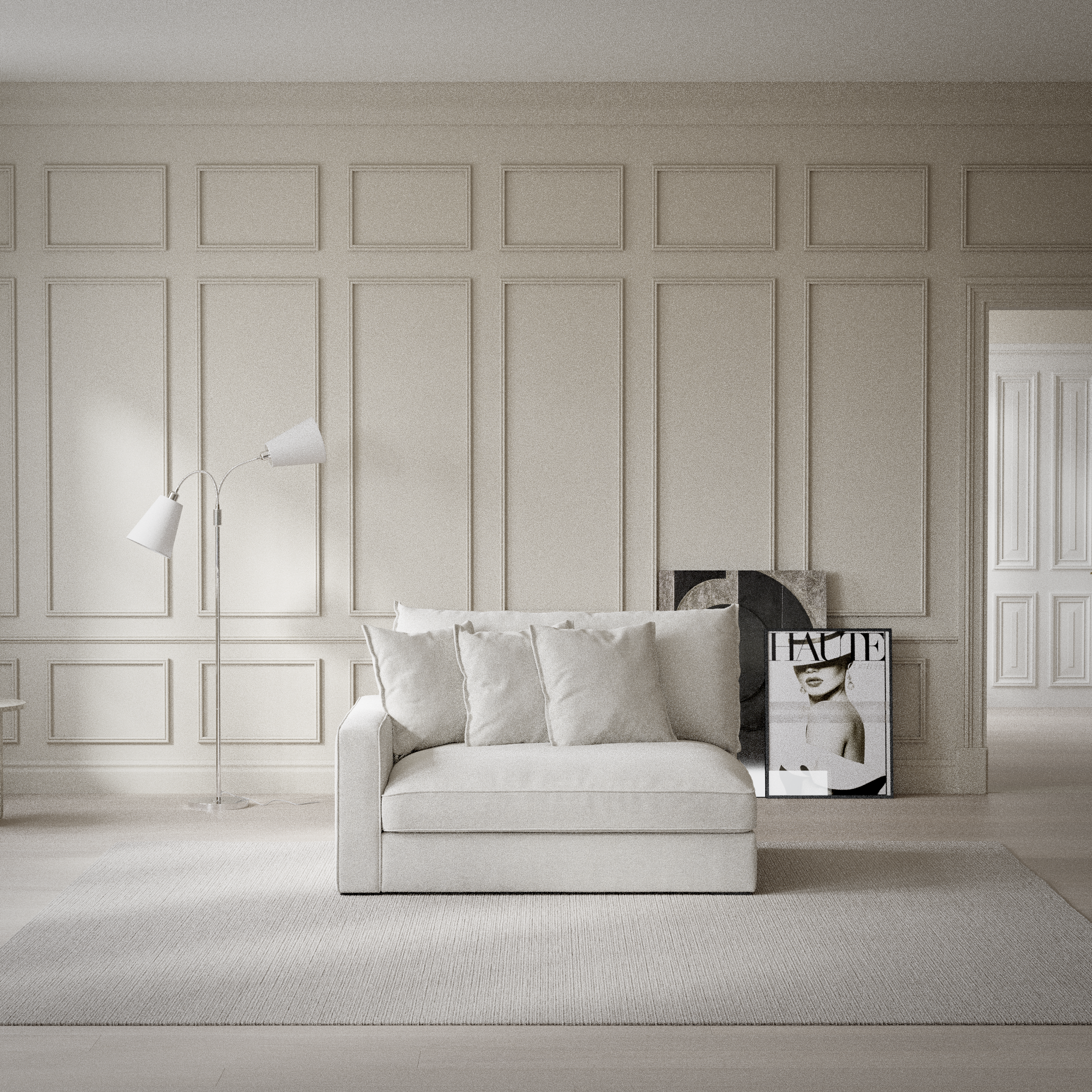 Rossi, 2-sits med armstöd vänster