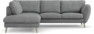 Madison - 2-sits soffa med divan vänster - Vit