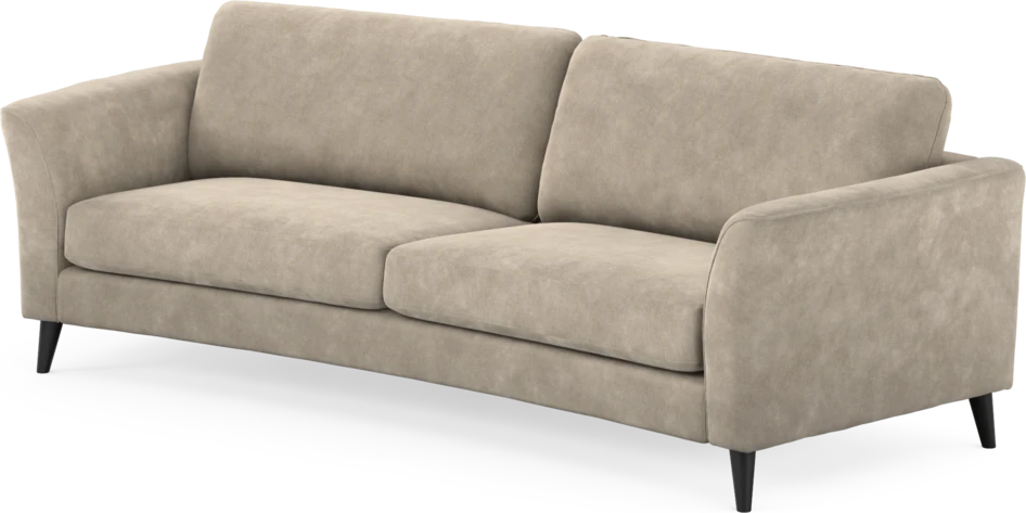 Bridge - 3-sits soffa svängd - Beige