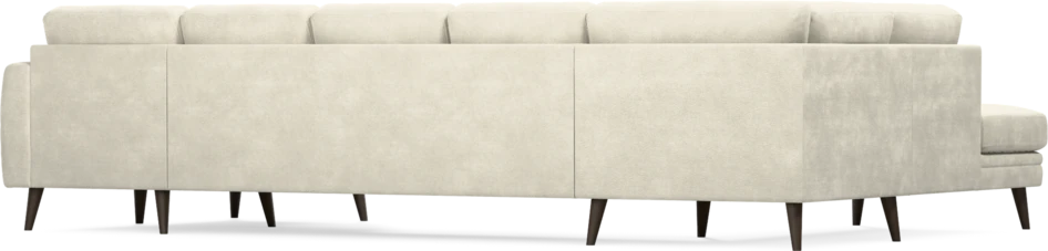 Eden - 3-sits soffa med divan vänster och schäslong höger - Vit