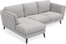 Madison Lux - 2-sits soffa med schäslong vänster - Grå