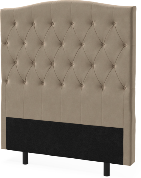 Queen - Sänggavel, 90-210 cm - Brun