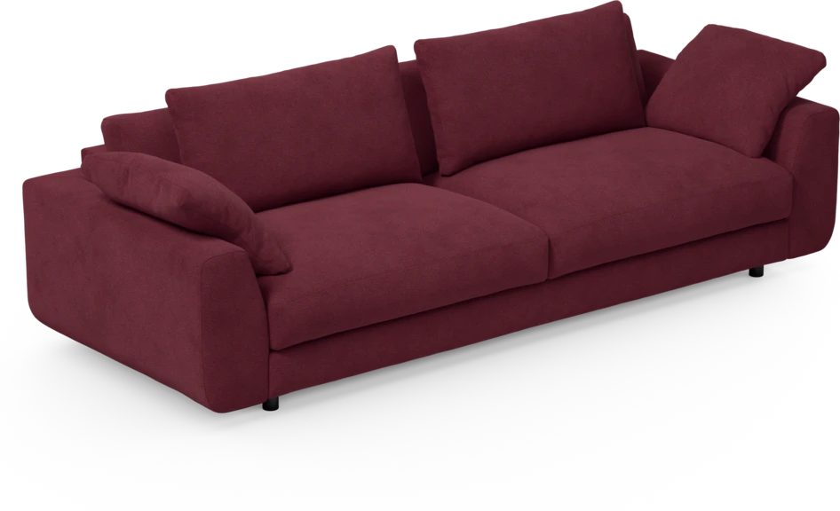 Amie - 4-sits soffa - Röd