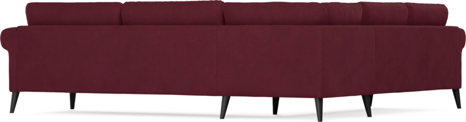 Bridge - Hörnsoffa, 2+3-sits - Röd