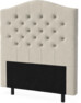 New York välvd - Sänggavel, 90-210 cm - Beige
