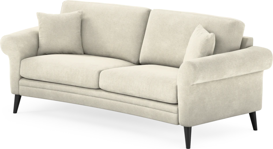 Eden - 2,5-sits soffa svängd - Vit