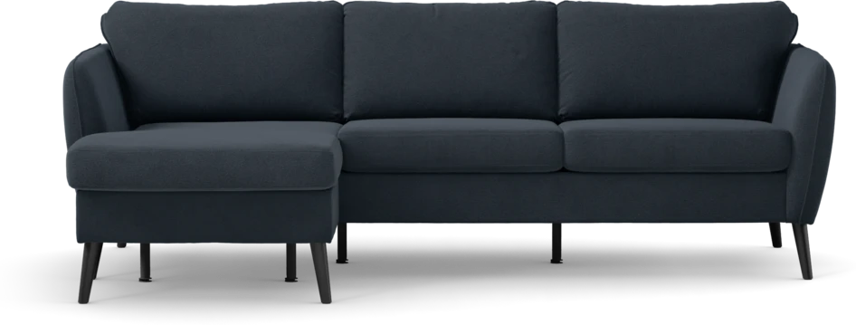 County - 3-sits soffa med flyttbar schäslong - Blå