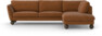 Madison Lux - 3-sits soffa med divan höger - Orange