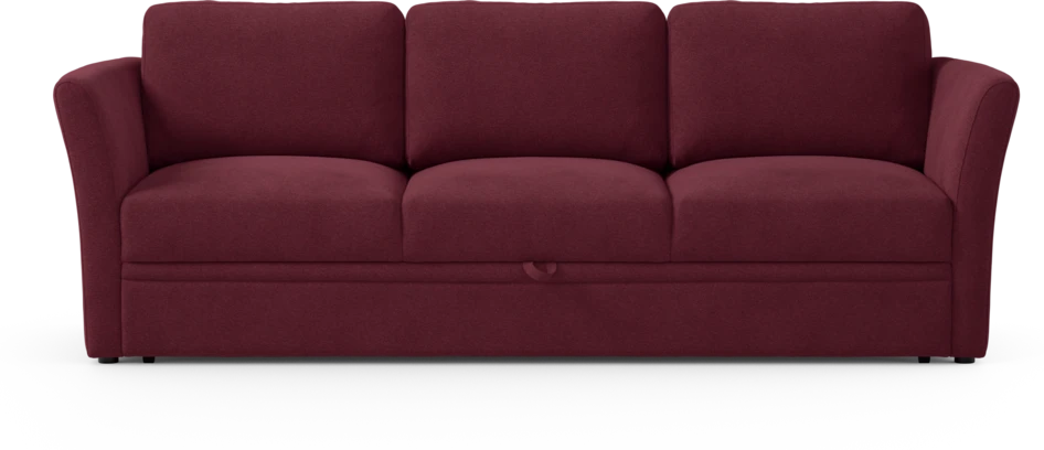 Öland - Bäddsoffa 3-sits, längsbäddad - Röd