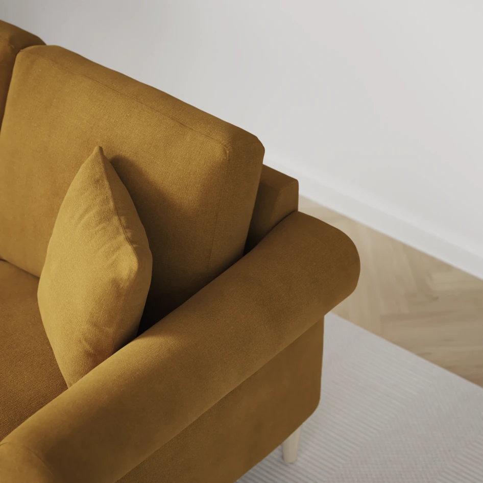 Eden - 2,5-sits soffa - Gul