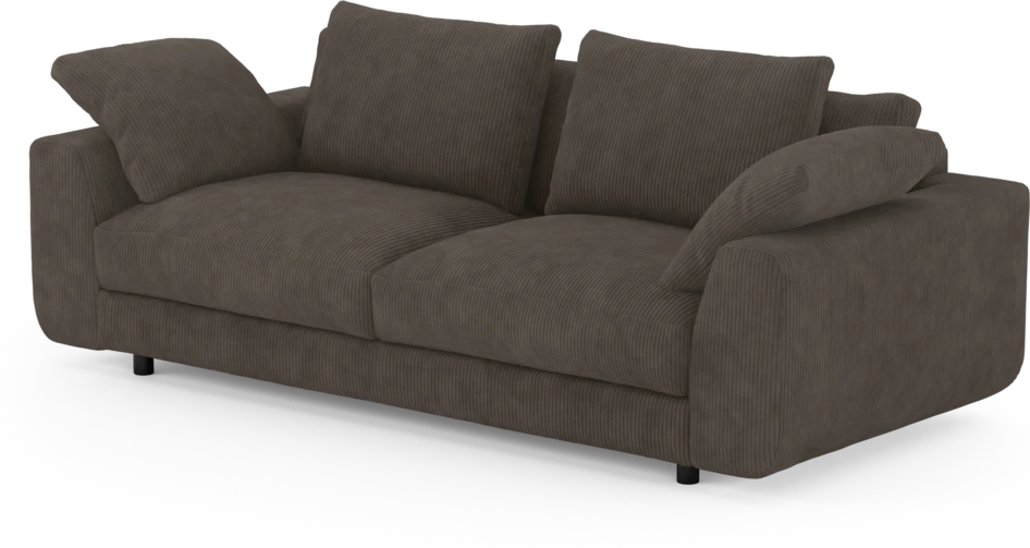 Amie - 3-sits soffa - Brun