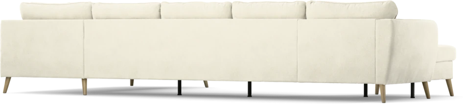 County - 4-sits soffa med schäslong vänster och divan höger - Vit