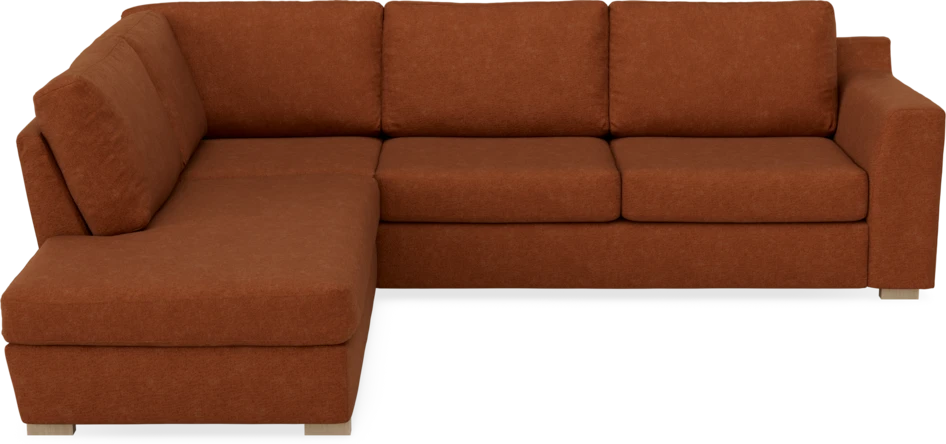 Friday - 2,5-sits soffa med divan vänster - Orange
