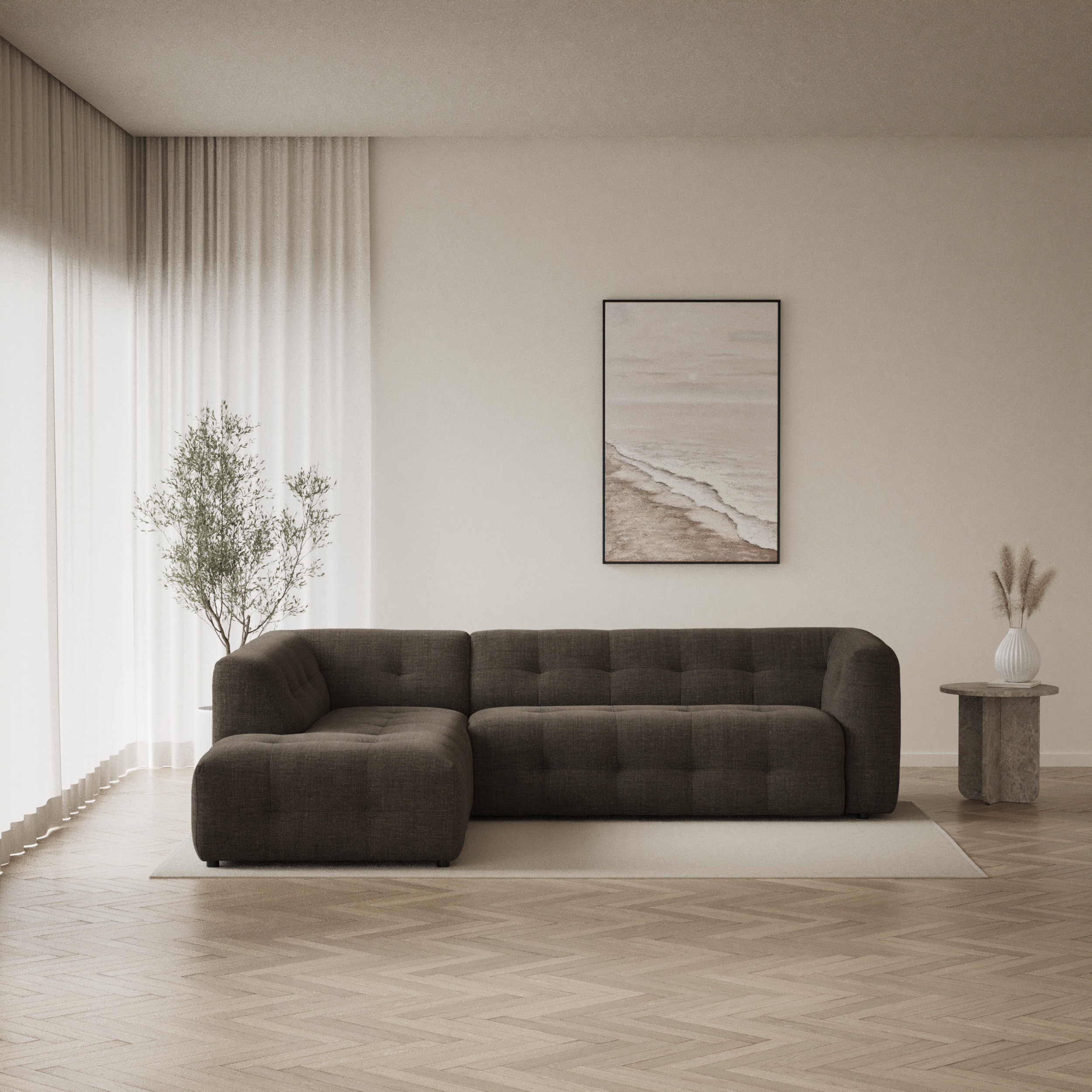 Bella - 3-sits soffa med divan vänster - inspiration