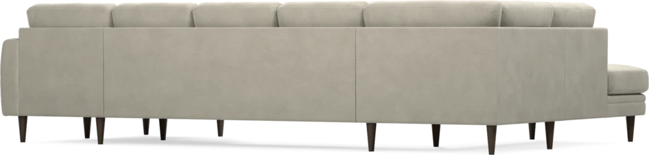 Eden - 3-sits soffa med divan vänster och schäslong höger - Brun