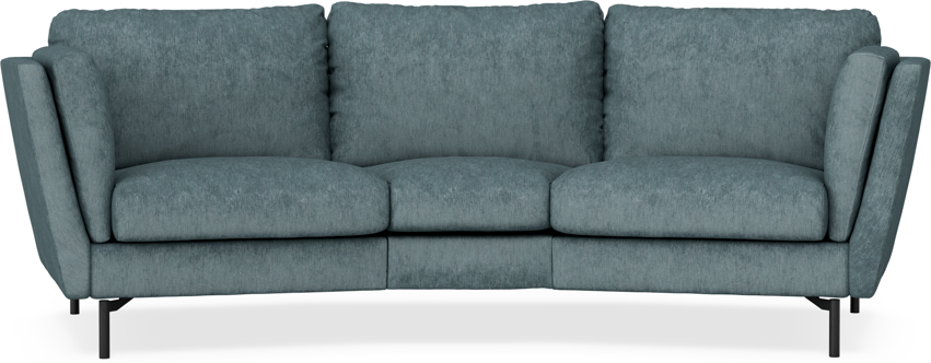 Madison - 3-sits soffa svängd, 70 cm - Turkos
