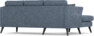 Eden - 2-sits soffa med schäslong - Blå