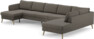 County - 4-sits soffa med schäslong vänster och divan höger - Grå