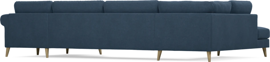 Bridge - 3-sits soffa med divan vänster och schäslong höger - Blå