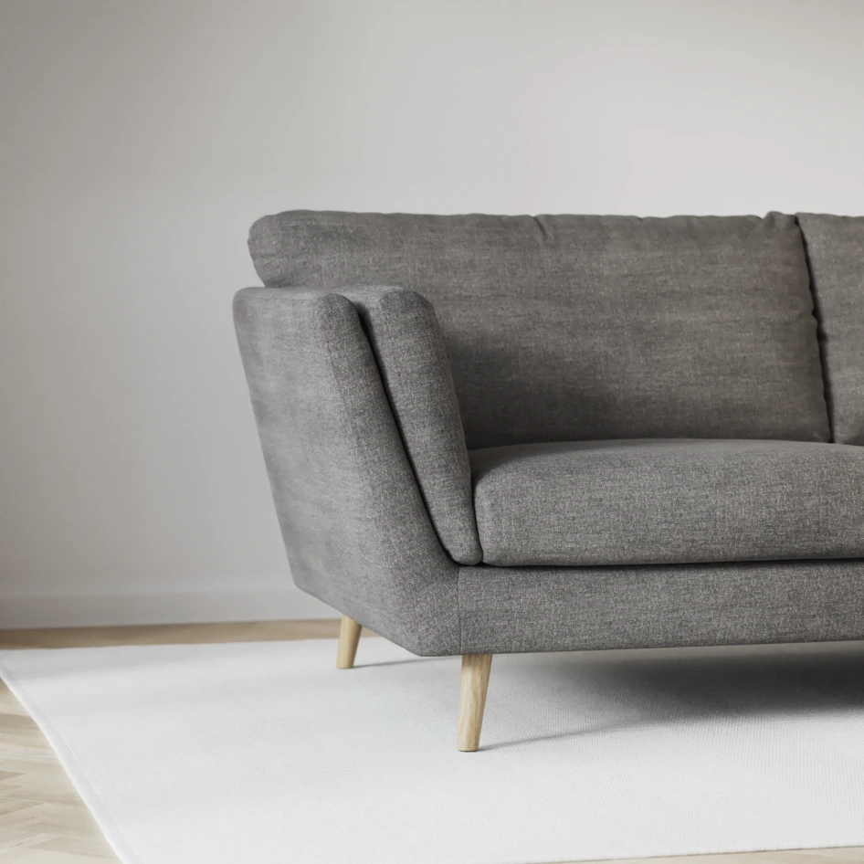 Madison Lux - 2-sits soffa med divan höger - Grå