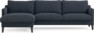 Winston - 3-sits soffa med schäslong, vändbar - Blå