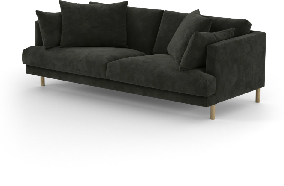 Harper - 3-sits soffa - Svart